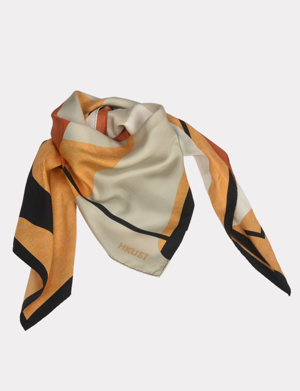 Silk Scarf in UST pattern (Orange)